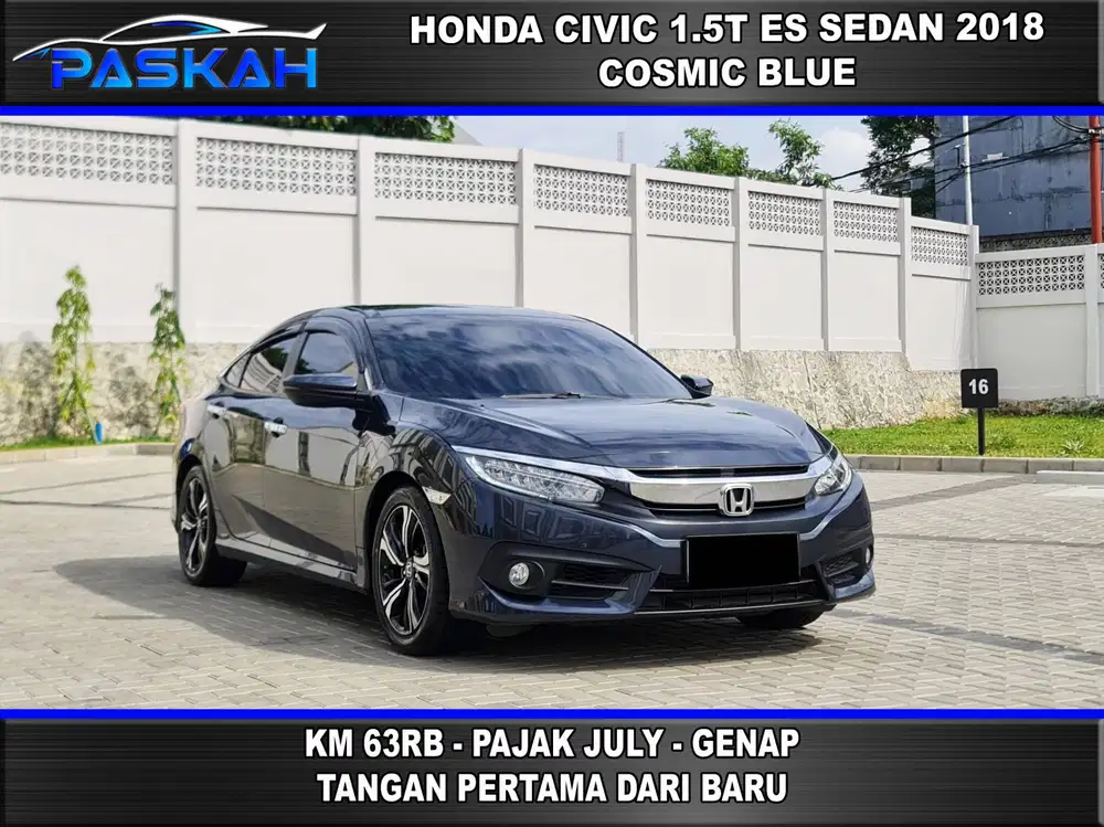 Bunga=5% Km=63k PAJAK=JULi genap Honda Civic ES Sedan 2018 Civic 2018