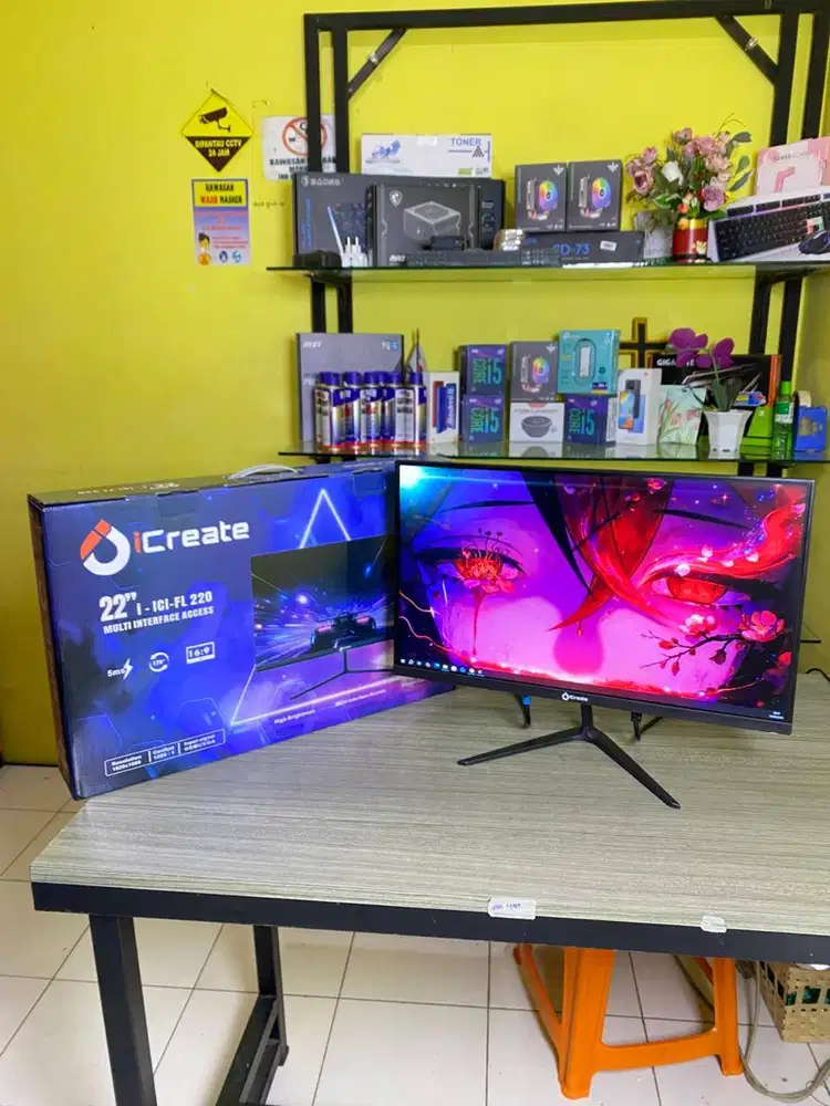 Monitor led wide 22 inch new hdmi