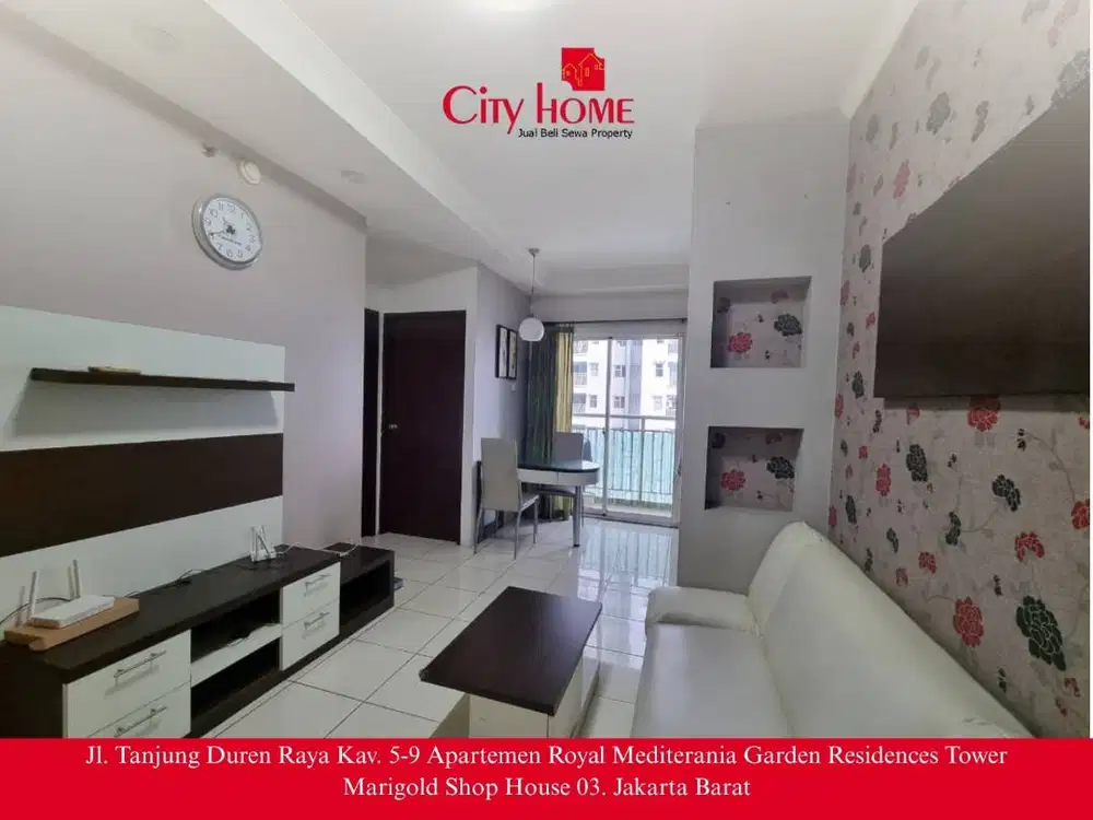 Disewakan Apartemen 2 Kamar Furnished Siap Huni, Lokasi Strategis