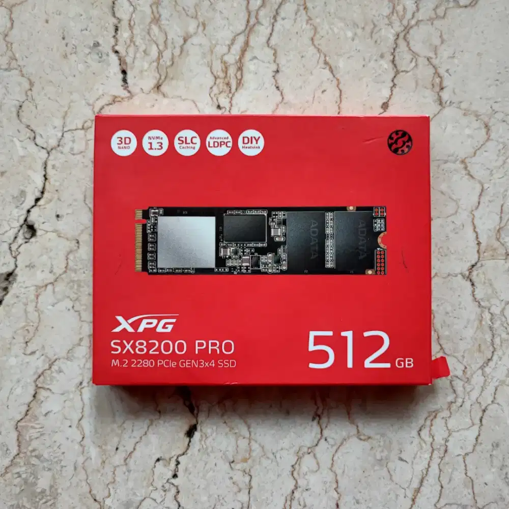 Adata XPG SX8200 Pro 512GB SSD NVMe PCIe Gen3x4 (Rusak)