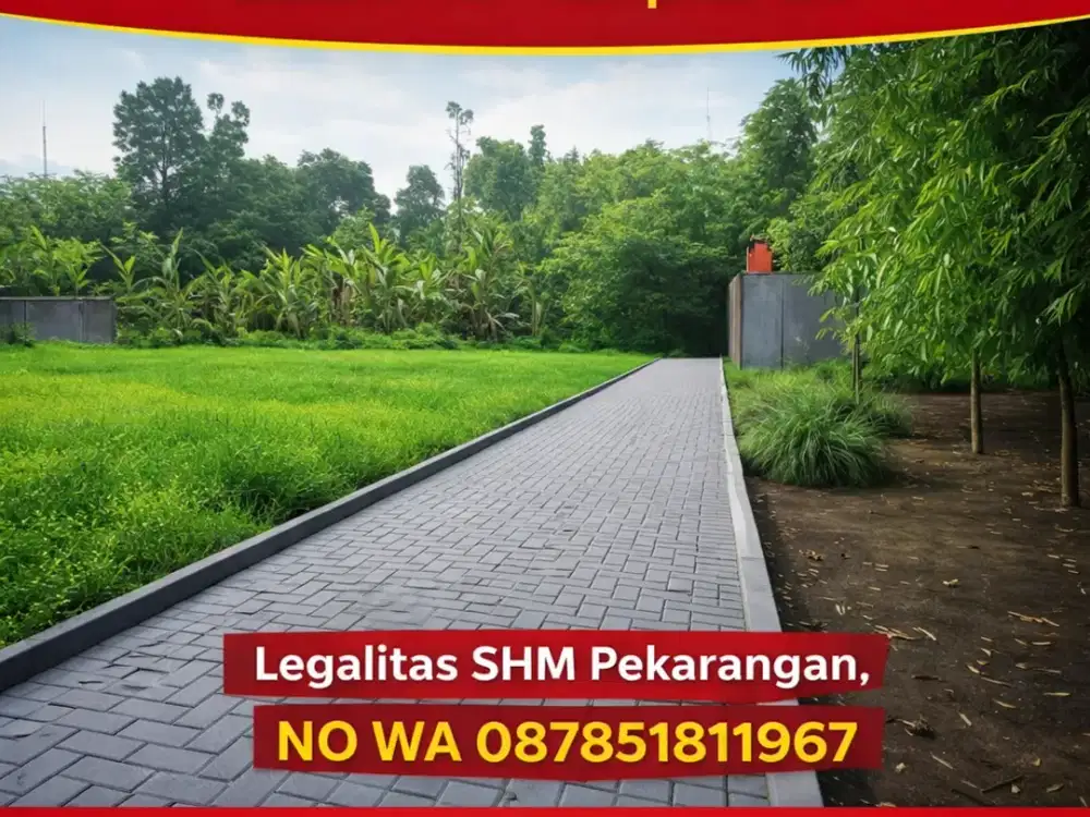 Tanah Jogja Kost Area Kampus UII Kaliurang SHM Pekarangan