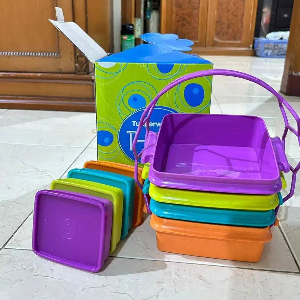 Tupperware Original Small Medium Size, Paket Tempat Bekal Tupperware