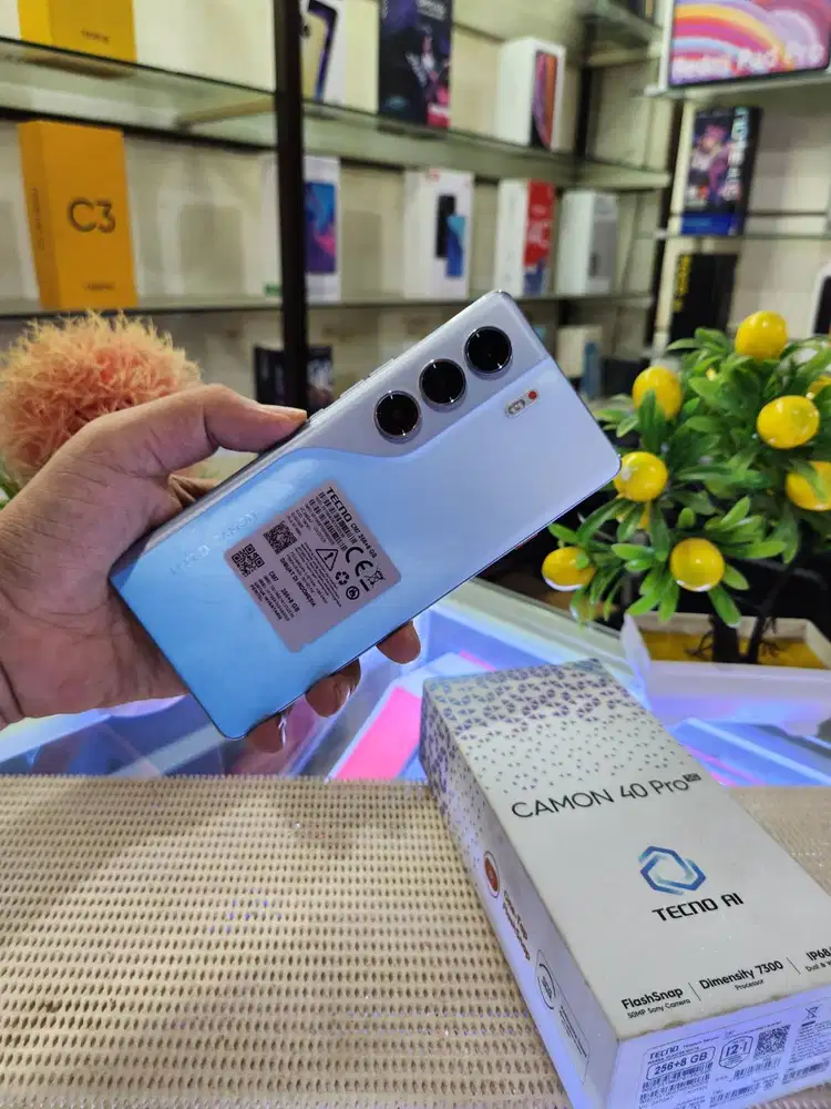 Camon 40 Pro 5G Ram 8+8Gb/ 256Gb Pemakaian 1 Minggu Fullset Like New
