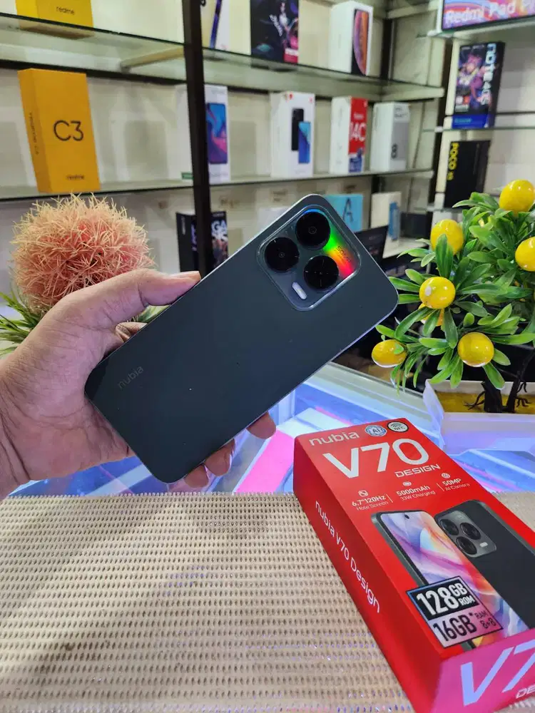 Nubia V70 Design Ram (8+8) 16Gb/ 128Gb Fullset Mulus Ori Bergaransi