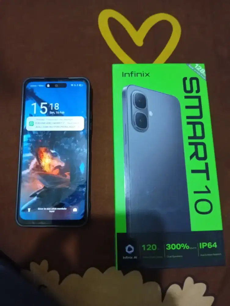 Infinix Smart 10 8/128gb Muluss Like New masih garansi