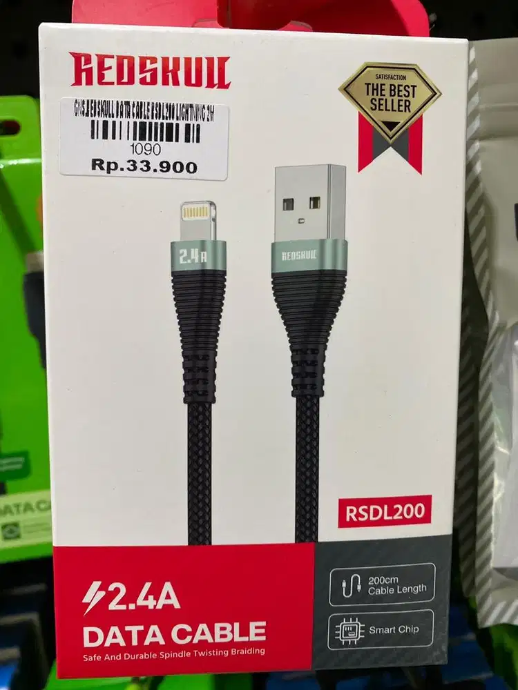REDSKULL DATA CABLE ESDL200 LIGHTNING 2M