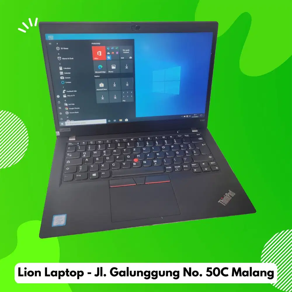 RAM 16GB SSD 256GB Core i5 Gen 8 Slim Lenovo Thinkpad X390 [16|02]