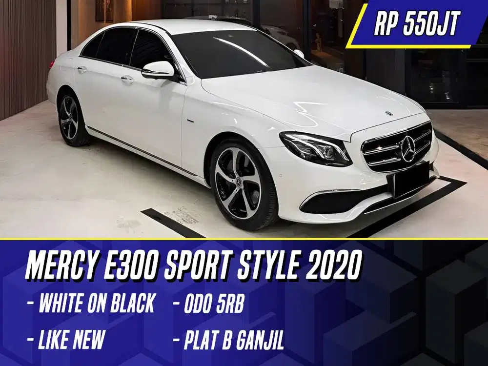 Mercedes Benz E300 Sport Style 2020 NIK 2019 SportStyle White Putih