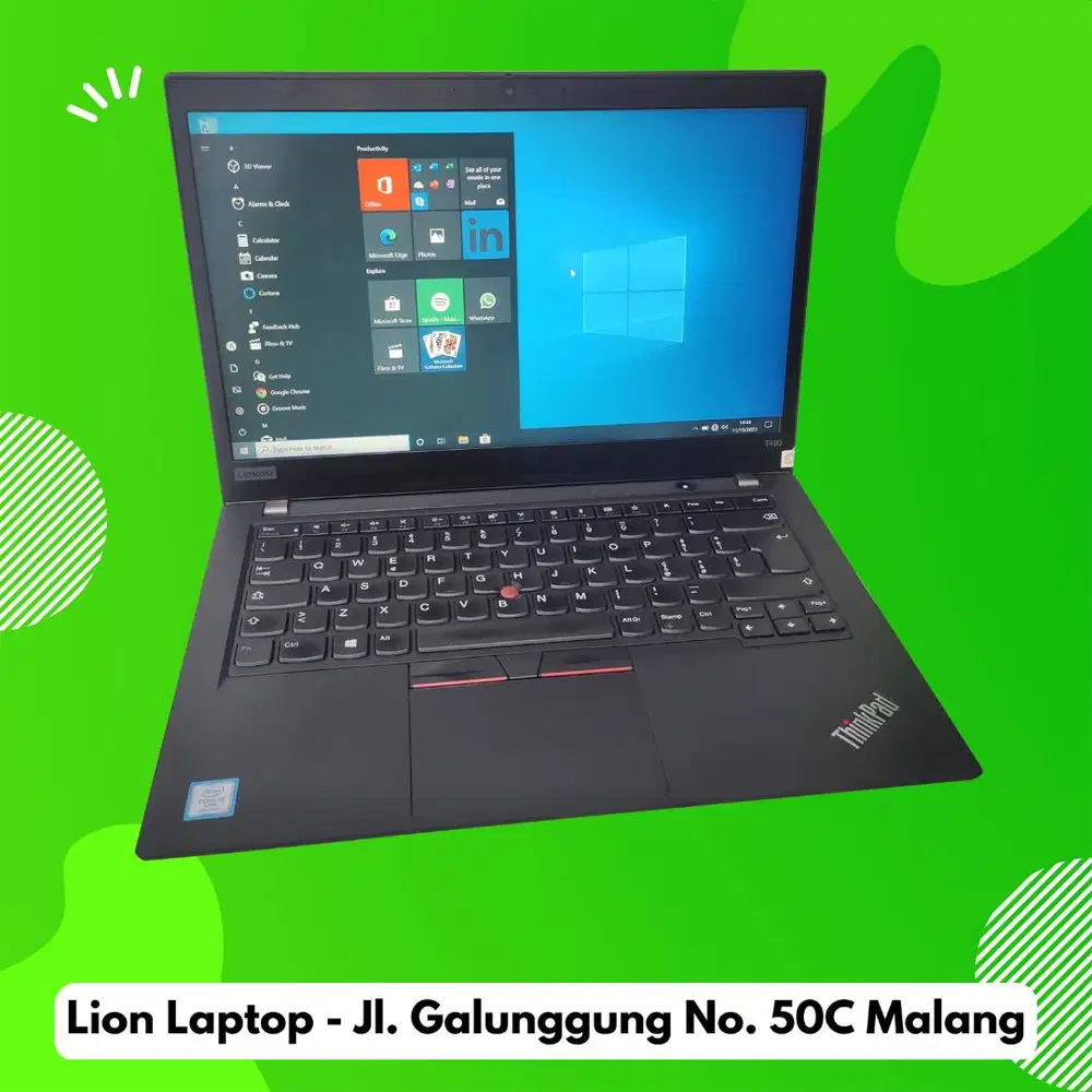 RAM 16GB i5 Gen 8 SSD 256GB Lenovo Thinkpad T490 [16|02]