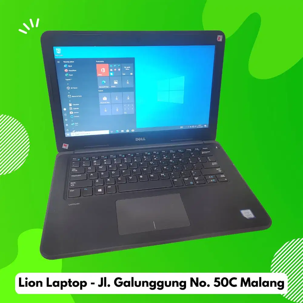 Core i5 Gen 7 Murah Mulus RAM 8GB SSD 256GB Dell Latitude 3380 [16|02]