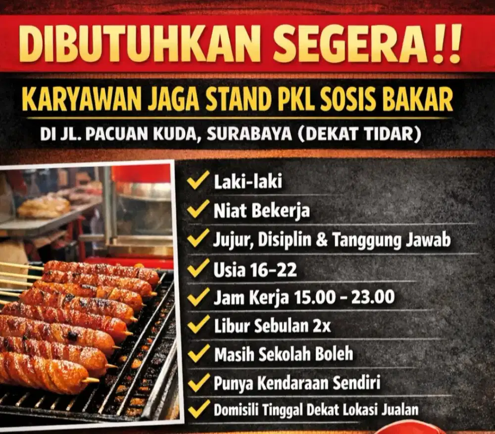 Loker sosis bakar