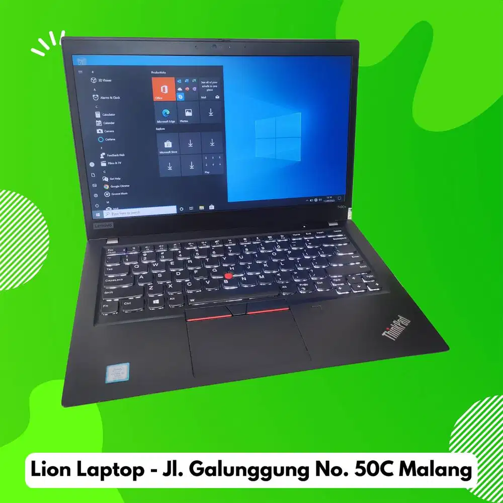 RAM 16GB SSD 512GB Core i5 Slim Lenovo Thinkpad T490s [16|02]