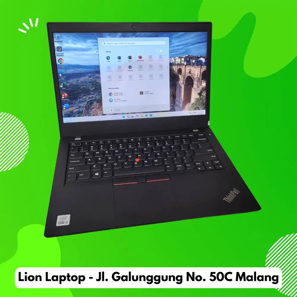 i5 Gen 10 Murah RAM 8GB SSD 256GB Lenovo Thinkpad L14 [16|02]