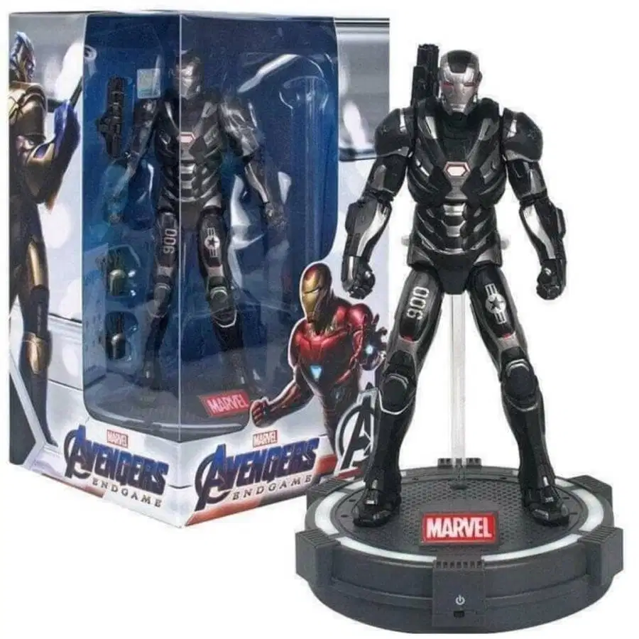 Marvel Iron Man War Machine Avengers Stand LED Action Figure
