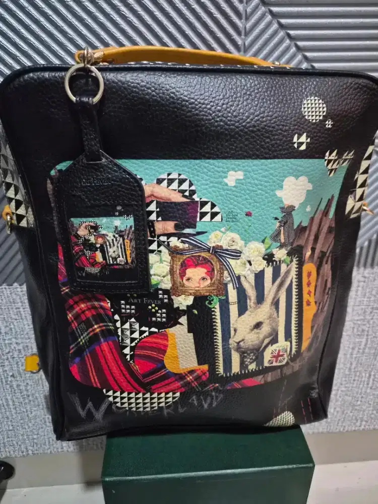 Tas kulit ransel sling ART FEVER