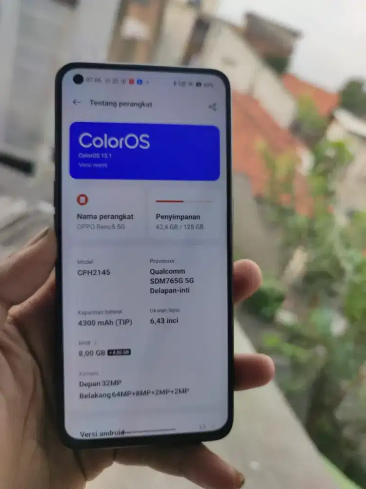 Oppo reno 5 5g 8+8/128 hp casan
