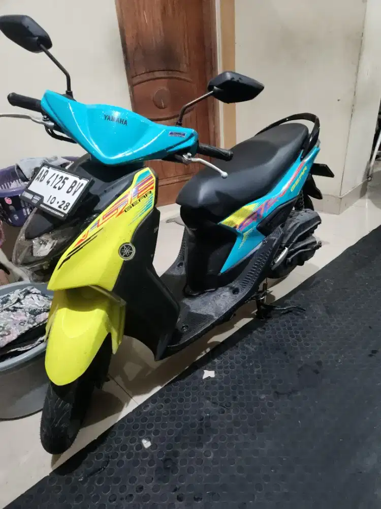 Gear 125 hijau kuning 2023 low km 5ribuan Gbm tunai / kredit dp