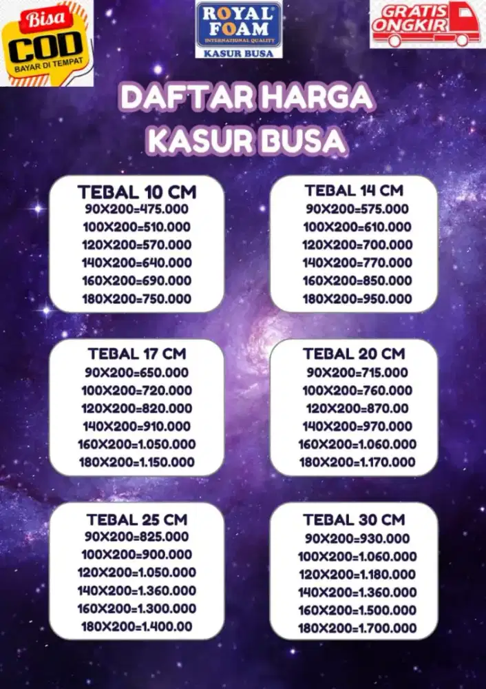 Agen kasur busa royal foam
