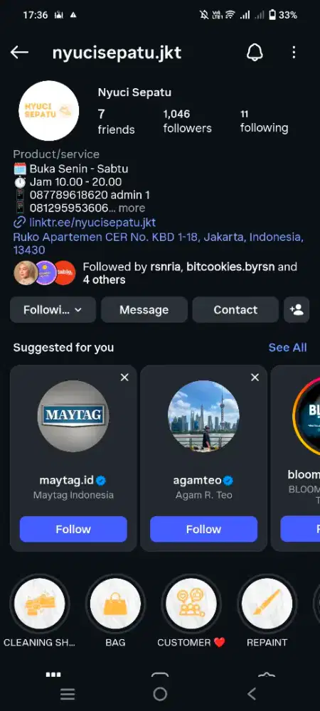 Lowongan laundry sepatu (shoescare)