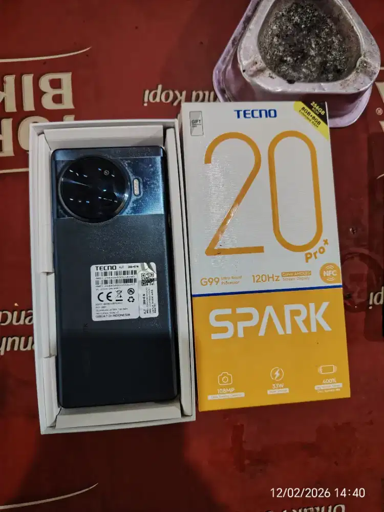 Tecno spark 20pro plus ram 8gb penyimpanan 256gb