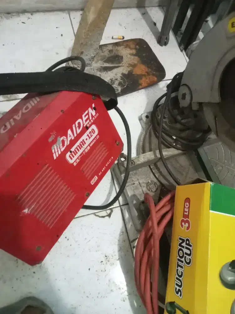 mesin las, cating almunium pengakat kaca