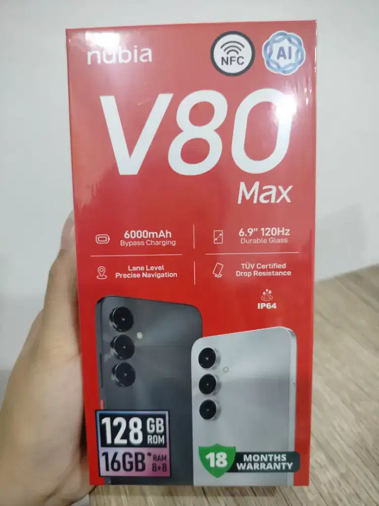 Nubia V80 Max 8/128 New Segel Box Garansi Resmi Promo Bandung