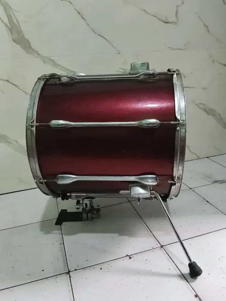 Kik jazz kit bahan flor 16 Tama rockstar converter pearl+kaki