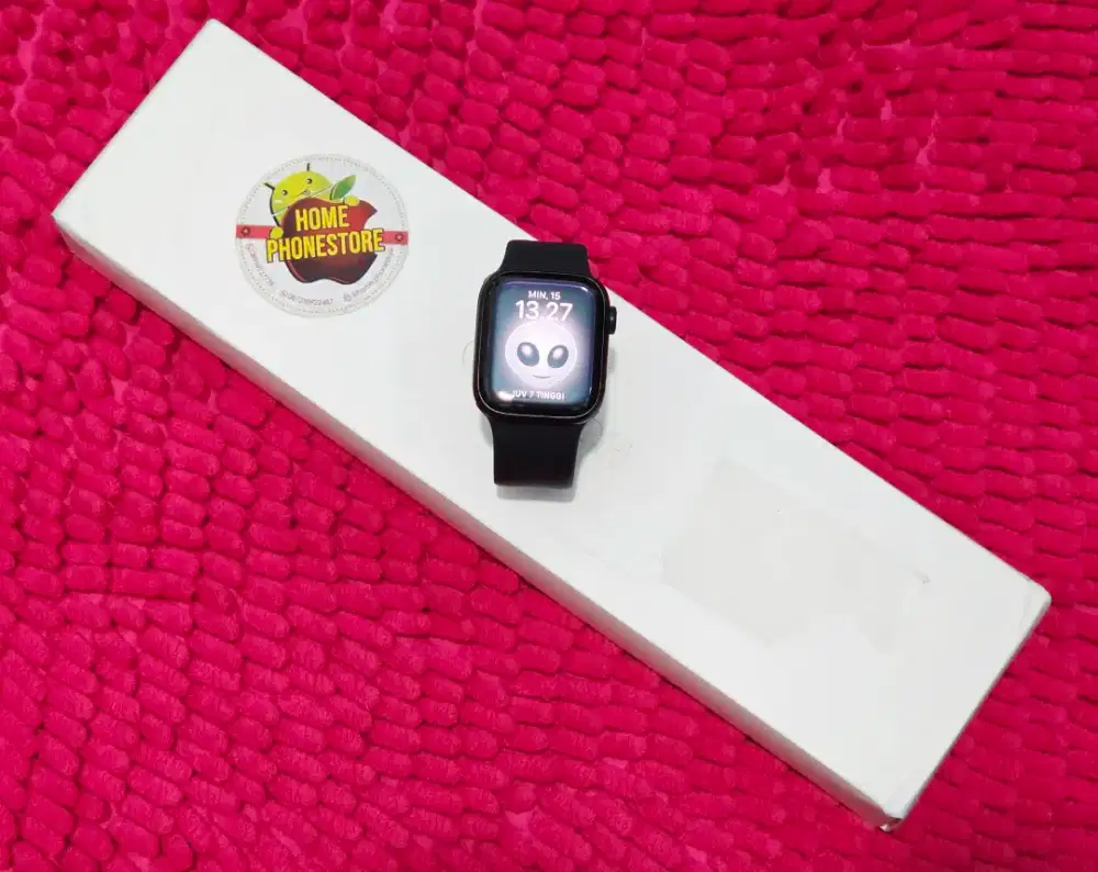 Apple Series 7 41mm Midnight Fullset Baik