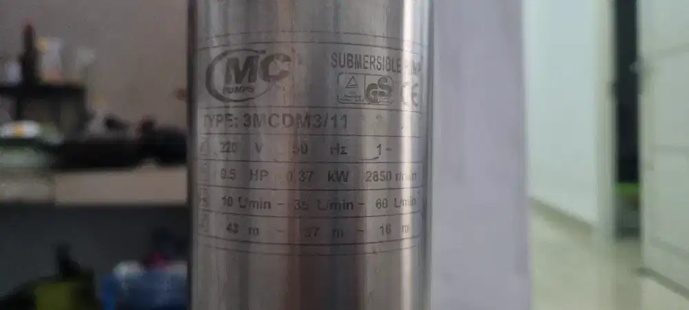 Pompa Submersible MC Pump Type : 3MCDM3/11