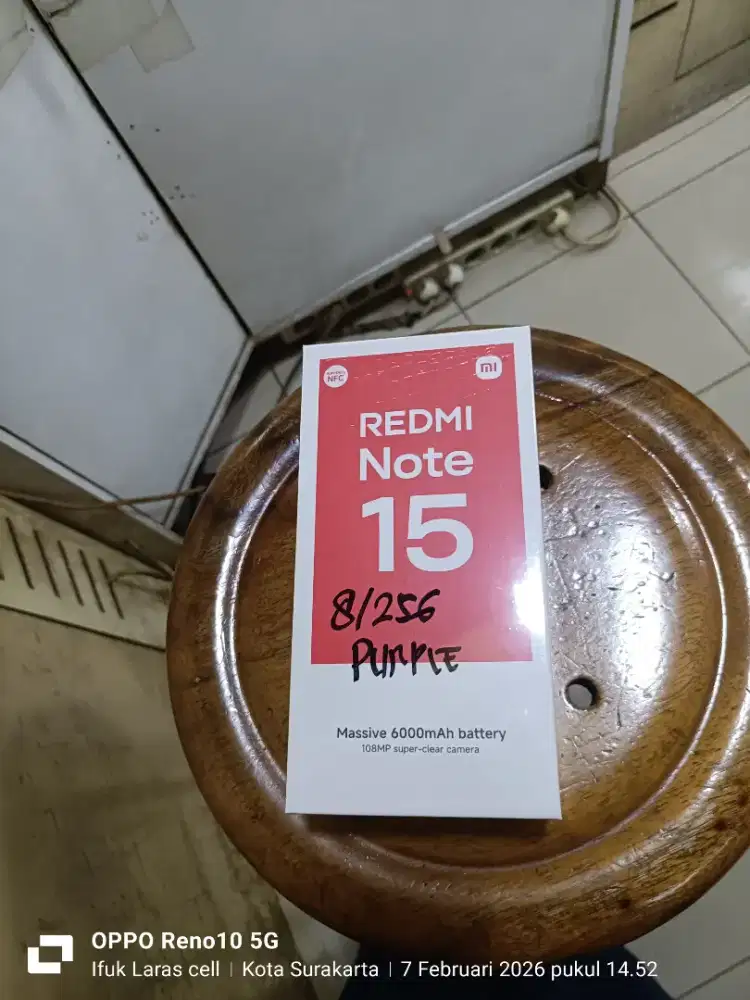 Xiaomi Note 15 4g 8/256 baru fresh norepack
