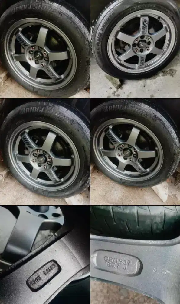 Velg ring 16 te37 ban Bridgestone