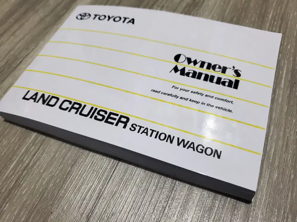Book Manual Repro Ori Toyota Land Cruiser VXR100 2000/2007 Rare Item
