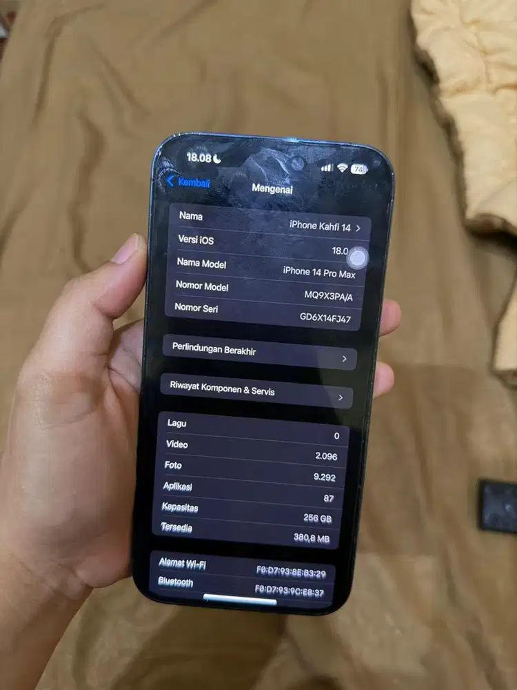 Iphone 14 promax 256 gb ibox