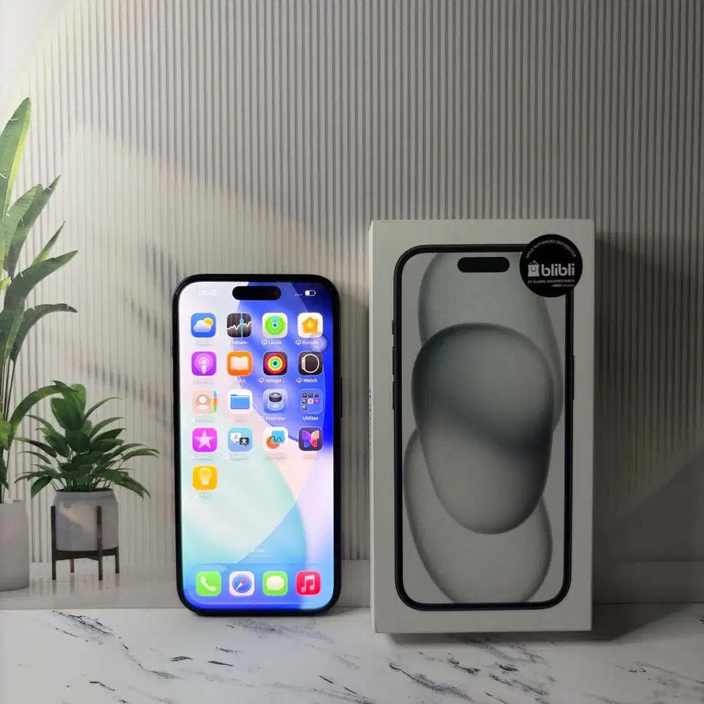 iphone 15 128gb black resmi blibli