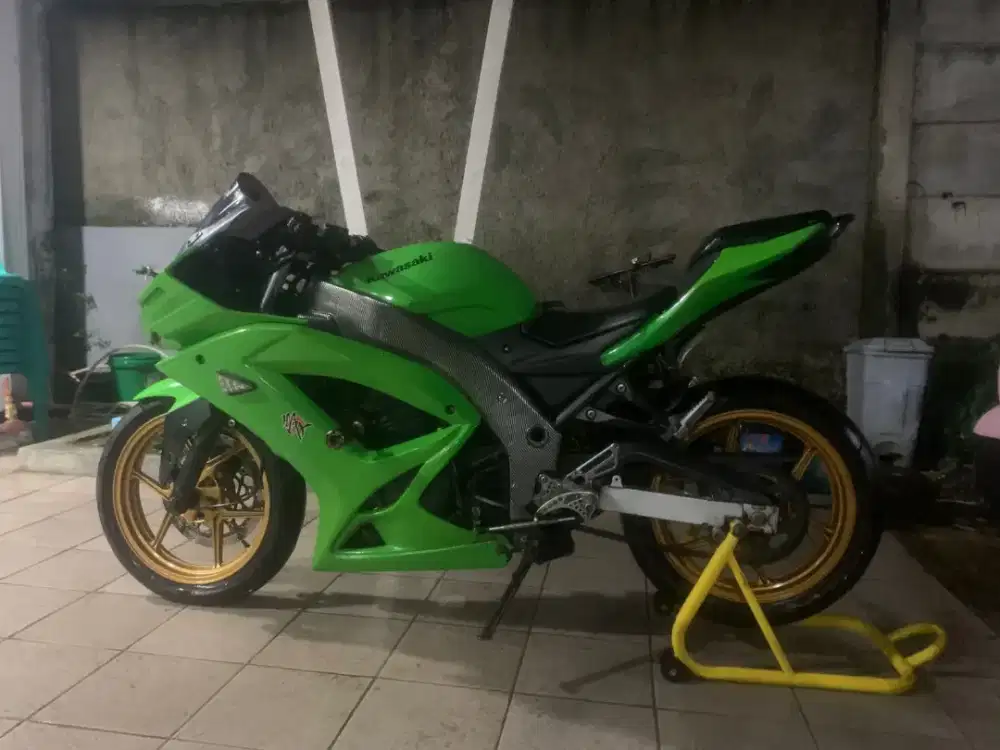 Ninja 250 2009 mesin alus body costom ss lengkp