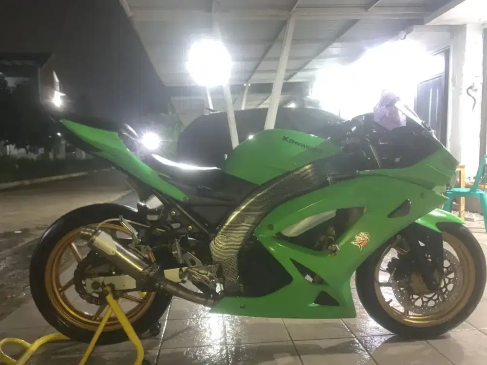 Ninja 250 2009 mesin alus body costom ss lengkp