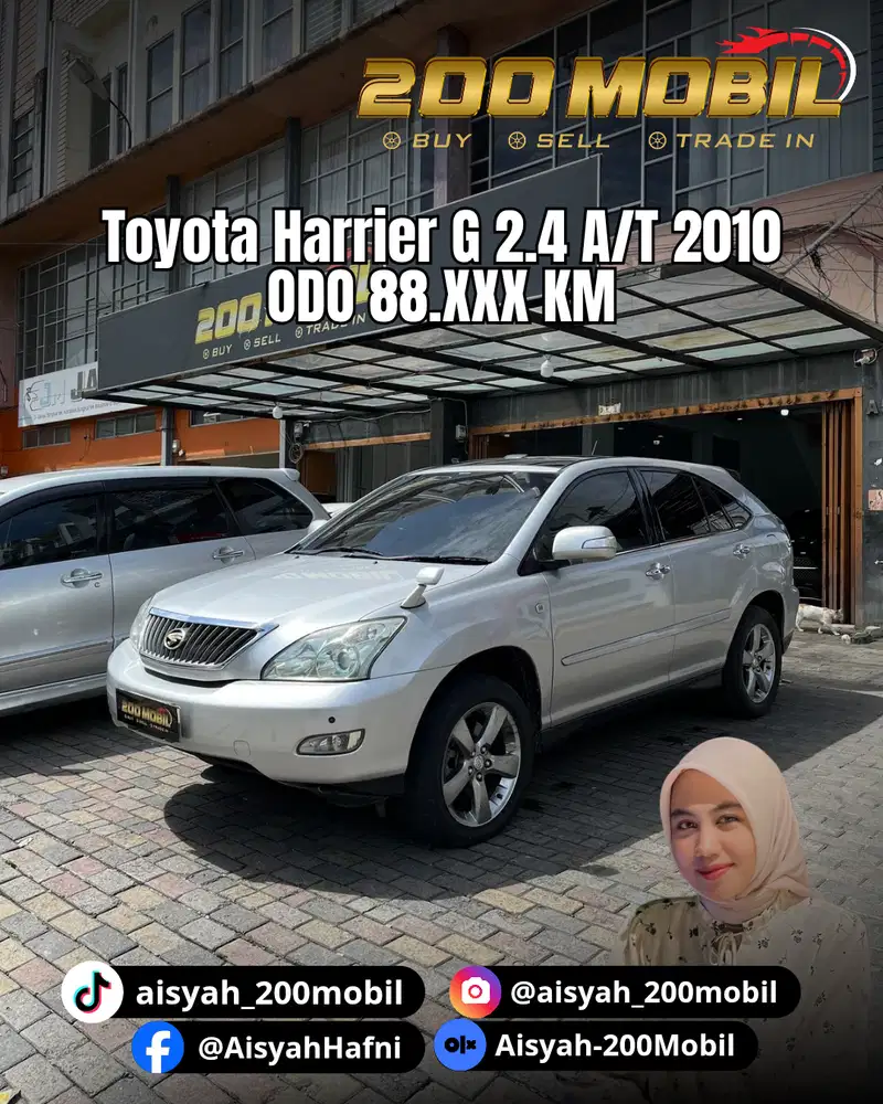 Toyota Harrier G 2.4 A/T 2010 Bensin