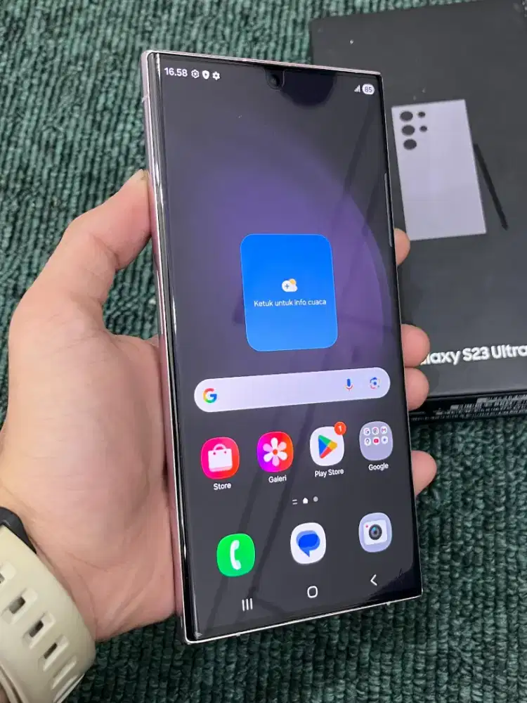 samsug S23 Ultra 12/256. resmi sein fulset. no minus siap pakai.