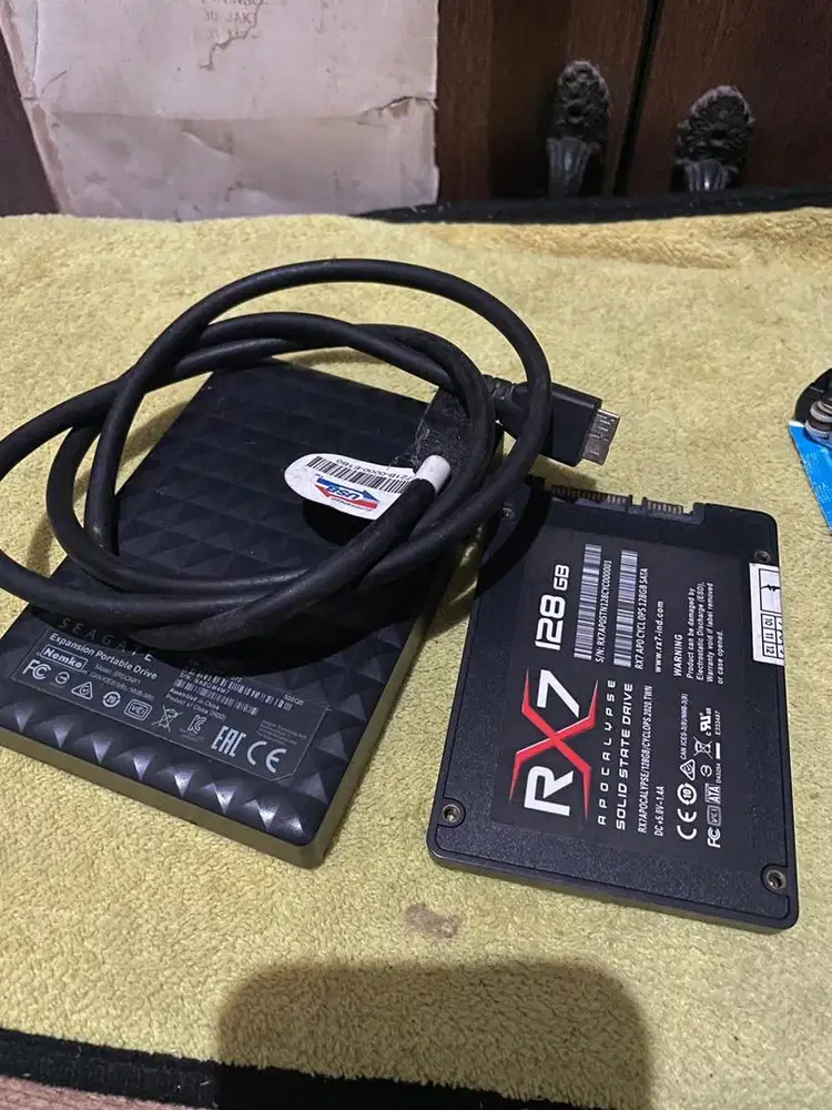 Portable ssd dan ssd 128 gb