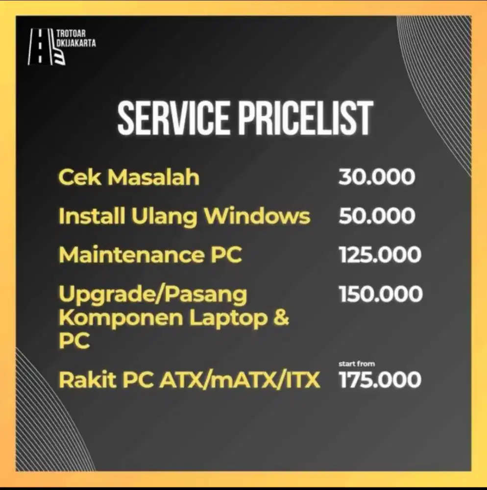 Jasa rakit komputer servis komputer laptop dsbnya