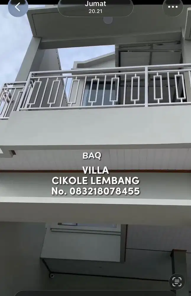 Disewakan villa murah