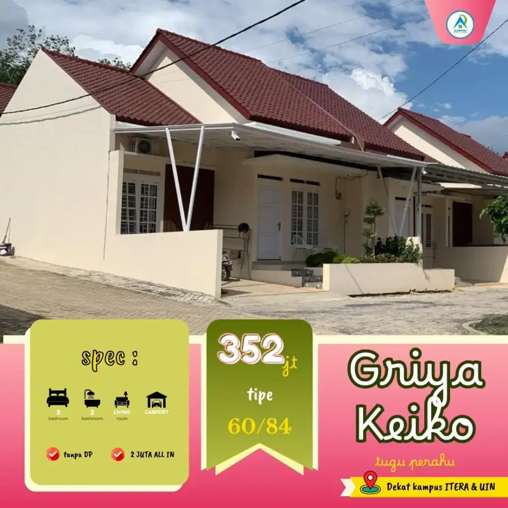 Rumah Murah Bebas Banjir Dekat Kampus Uin Lampung