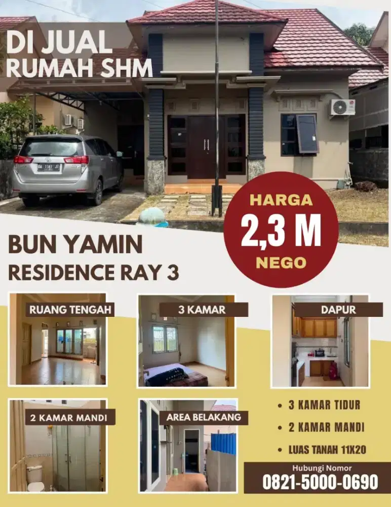 Di Jual Rumah Bun Yamin Residence