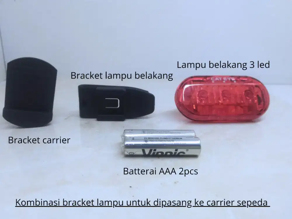 LAMPU BELAKANG 3LED WITH BRACKET FOR CARRIER&SADDLE BAG