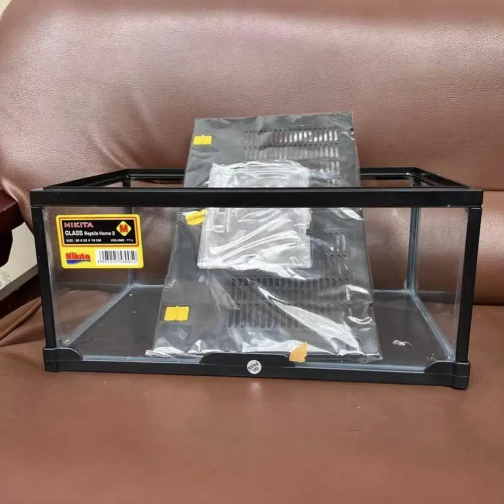 jual murah aquarium ori nikita size M/ aquarium reptil aqrilik bahan t