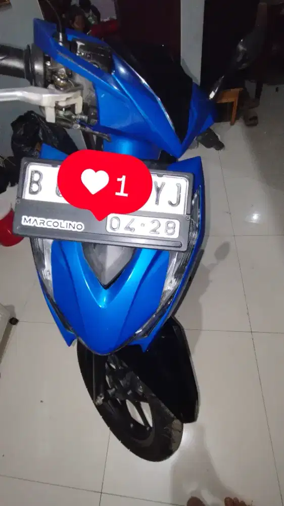 Beat Tahun 2023 Warna Biru Hitam