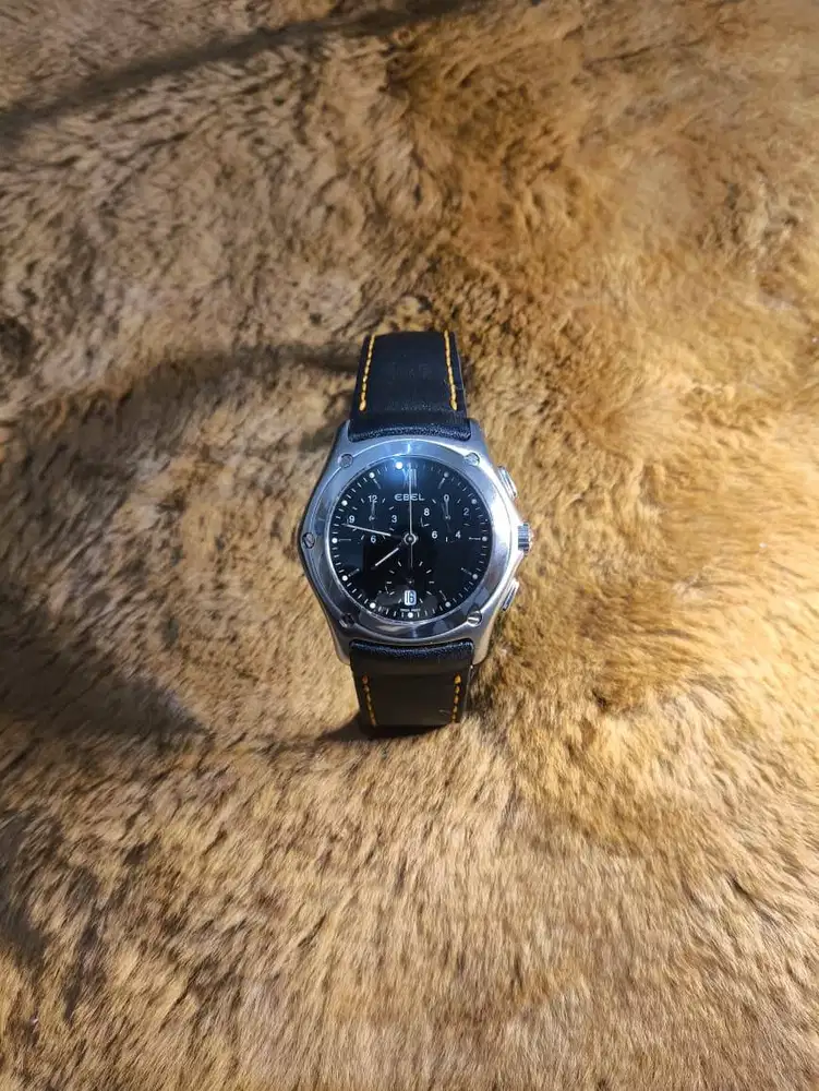 EBEL Classic Wave Crhono Black Dial Quartz