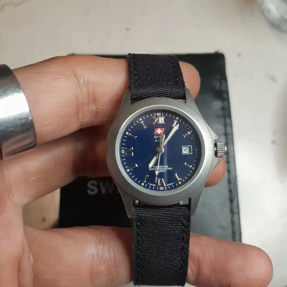 Swiss Army HCC 2678/9 Ladies Swiss Made Quartz | Canvas Leather Strap