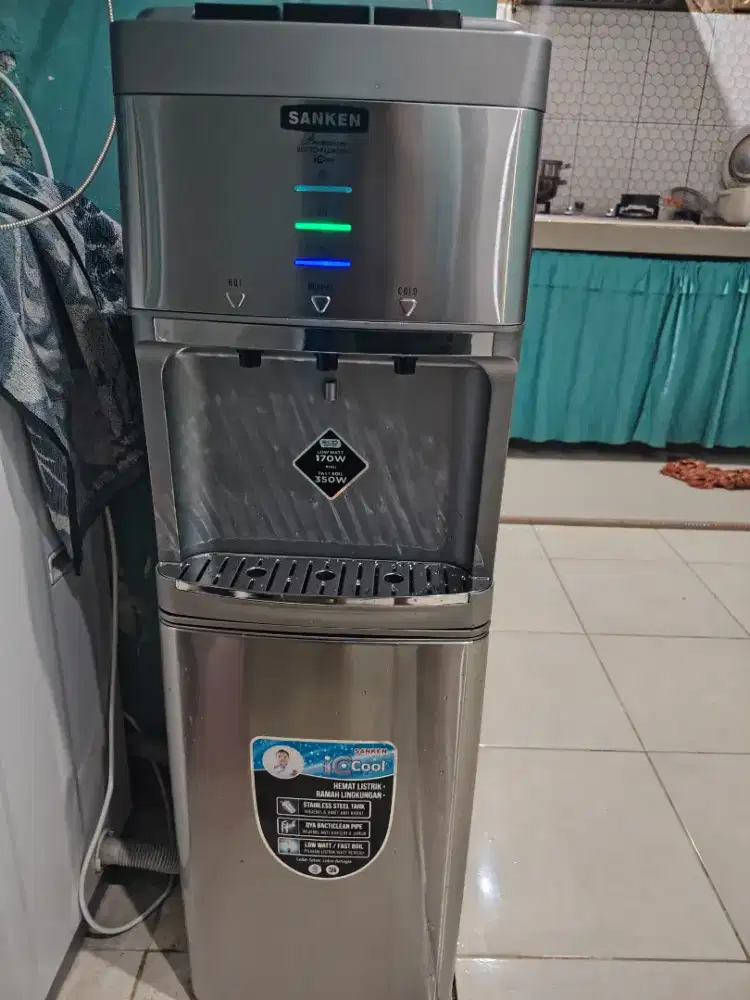 DISPENSER GALON BAWAH Sanken HWD 555 Low Watt Stainless