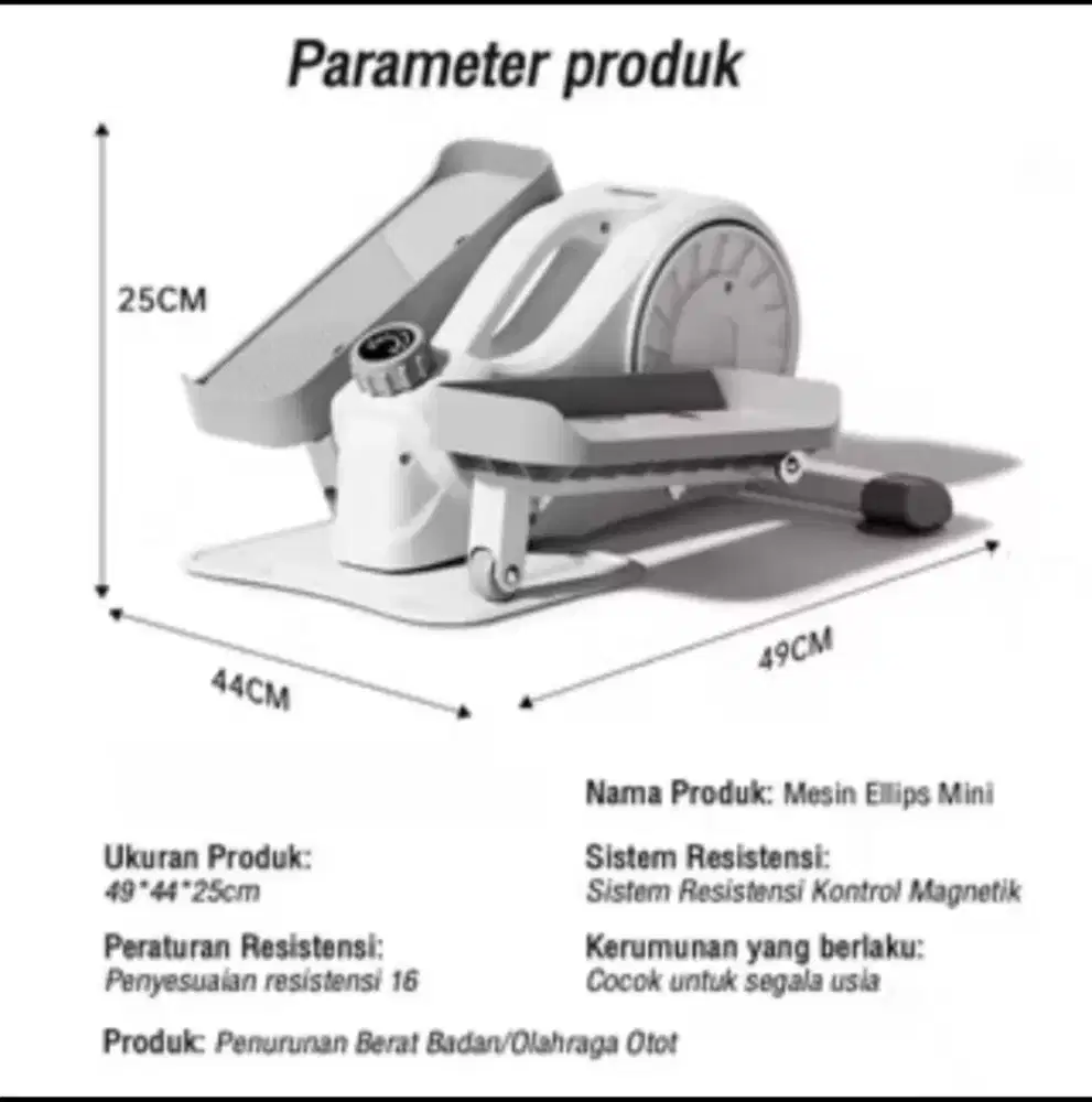 Mini Elliptical Bike Walking Pad Stepper